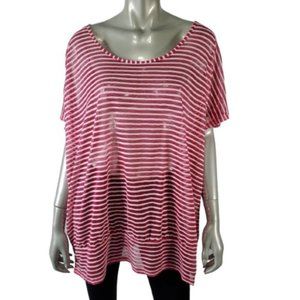Lane Bryant Pink Stripe Top‎ Plus Size 22/24